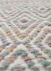 abrash pink and purple wool and viscose flat weaves Rug - CloseUp abrash pink and purple wool and viscose flat weaves Rug - CloseUp