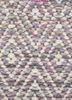abrash red and orange wool and viscose flat weaves Rug - CloseUp