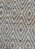 abrash blue wool and viscose flat weaves Rug - CloseUp abrash blue wool and viscose flat weaves Rug - CloseUp