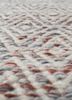 abrash blue wool and viscose flat weaves Rug - CloseUp