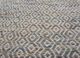 abrash blue wool and viscose flat weaves Rug - CloseUp abrash blue wool and viscose flat weaves Rug - CloseUp
