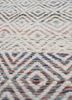 abrash blue wool and viscose flat weaves Rug - CloseUp