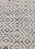 abrash blue wool and viscose flat weaves Rug - CloseUp abrash blue wool and viscose flat weaves Rug - CloseUp