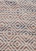 abrash red and orange wool and viscose flat weaves Rug - CloseUp abrash red and orange wool and viscose flat weaves Rug - CloseUp