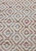 abrash blue wool and viscose flat weaves Rug - CloseUp
