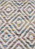 abrash pink and purple wool and viscose flat weaves Rug - CloseUp