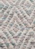 abrash blue wool and viscose flat weaves Rug - CloseUp abrash blue wool and viscose flat weaves Rug - CloseUp