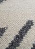 checkers grey and black wool and viscose flat weaves Rug - CloseUp checkers grey and black wool and viscose flat weaves Rug - CloseUp