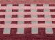 checkers red and orange wool and viscose flat weaves Rug - CloseUp checkers red and orange wool and viscose flat weaves Rug - CloseUp
