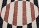 checkers ivory wool and viscose flat weaves Rug - CloseUp checkers ivory wool and viscose flat weaves Rug - CloseUp