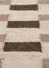checkers ivory wool and viscose flat weaves Rug - CloseUp checkers ivory wool and viscose flat weaves Rug - CloseUp