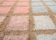 checkers beige and brown wool and viscose flat weaves Rug - CloseUp