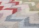 checkers beige and brown wool and viscose flat weaves Rug - CloseUp checkers beige and brown wool and viscose flat weaves Rug - CloseUp