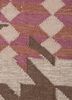 checkers beige and brown wool and viscose flat weaves Rug - CloseUp checkers beige and brown wool and viscose flat weaves Rug - CloseUp