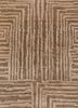verve beige and brown acrylic hand knotted Rug - CloseUp