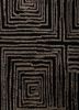 verve grey and black acrylic hand knotted Rug - CloseUp verve grey and black acrylic hand knotted Rug - CloseUp