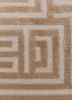 blythe beige and brown acrylic hand knotted Rug - CloseUp