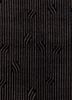 verve grey and black acrylic hand knotted Rug - CloseUp