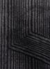 verve grey and black acrylic hand knotted Rug - CloseUp