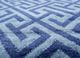 azalea blue bamboo silk hand knotted Rug - CloseUp azalea blue bamboo silk hand knotted Rug - CloseUp