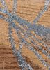 azalea red and orange bamboo silk hand knotted Rug - CloseUp azalea red and orange bamboo silk hand knotted Rug - CloseUp