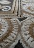 woven gems grey and black silk hand knotted Rug - CloseUp woven gems grey and black silk hand knotted Rug - CloseUp