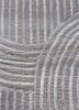 azalea grey and black wool and bamboo silk hand knotted Rug - CloseUp azalea grey and black wool and bamboo silk hand knotted Rug - CloseUp