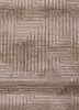 azalea beige and brown wool and bamboo silk hand knotted Rug - CloseUp