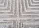 azalea grey and black wool and bamboo silk hand knotted Rug - CloseUp