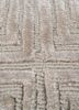azalea grey and black wool and bamboo silk hand knotted Rug - CloseUp azalea grey and black wool and bamboo silk hand knotted Rug - CloseUp