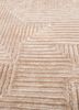 azalea ivory wool and bamboo silk hand knotted Rug - CloseUp