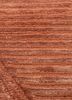 azalea red and orange wool and bamboo silk hand knotted Rug - CloseUp