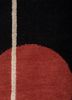 sthir grey and black wool hand knotted Rug - CloseUp sthir grey and black wool hand knotted Rug - CloseUp
