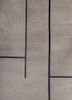 sthir grey and black wool hand knotted Rug - CloseUp