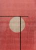sthir red and orange wool hand knotted Rug - CloseUp