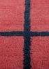 sthir pink and purple wool hand knotted Rug - CloseUp