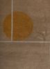 sthir beige and brown wool hand knotted Rug - CloseUp