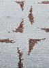azalea grey and black wool and silk hand knotted Rug - CloseUp