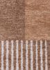 blythe red and orange wool hand knotted Rug - CloseUp