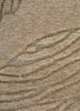azalea beige and brown wool and zari hand knotted Rug - CloseUp