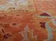 gulmarg red and orange silk hand knotted Rug - CloseUp