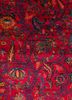 gulmarg red and orange silk hand knotted Rug - CloseUp gulmarg red and orange silk hand knotted Rug - CloseUp
