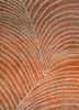azalea ivory wool and bamboo silk hand knotted Rug - CloseUp