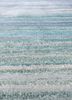 azalea blue wool and bamboo silk hand knotted Rug - CloseUp