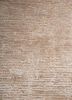 entropy ivory wool and bamboo silk hand knotted Rug - CloseUp
