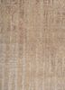entropy ivory wool and bamboo silk hand knotted Rug - CloseUp