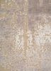 entropy ivory wool and bamboo silk hand knotted Rug - CloseUp