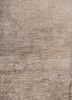 entropy beige and brown wool and bamboo silk hand knotted Rug - CloseUp