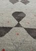 kolam grey and black wool and bamboo silk hand knotted Rug - CloseUp kolam grey and black wool and bamboo silk hand knotted Rug - CloseUp