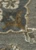 aurora grey and black wool and bamboo silk hand knotted Rug - CloseUp